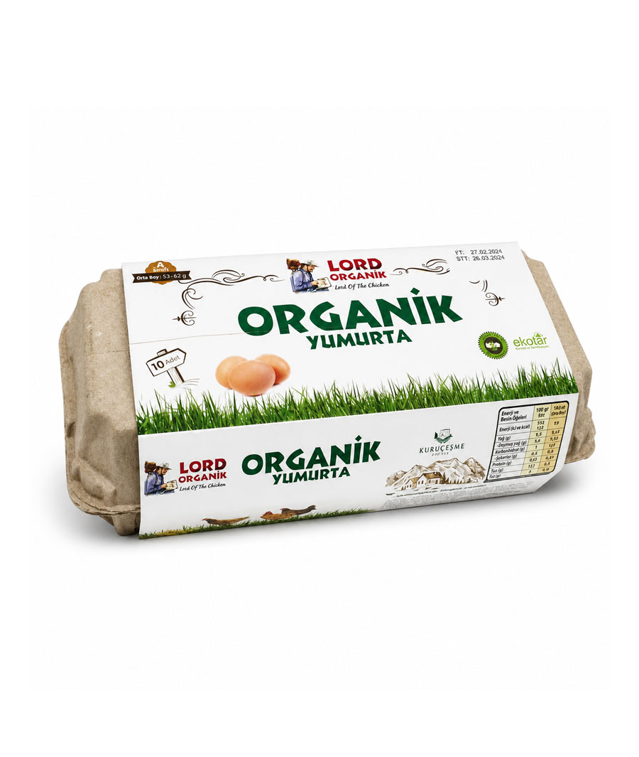 Lord Organik Yumurta 10'lu (M)
