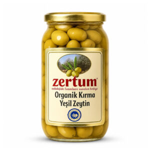 Zertum Organik Kırma Yeşil Zeytin 1000 g