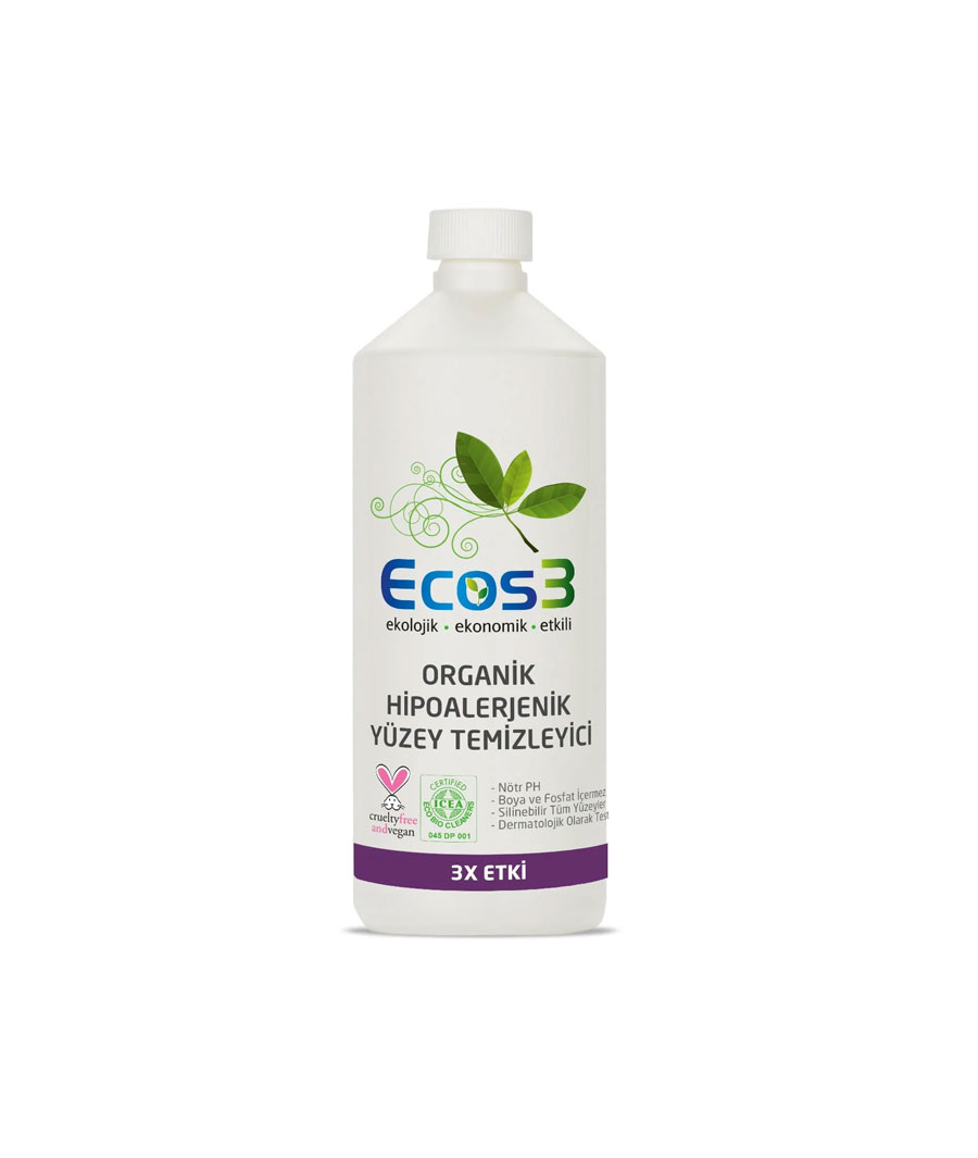 Ecos3 Organik Hipo-Alerjenik Yüzey Temizleyici 1000 ml