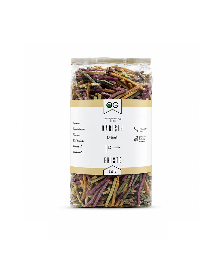 OG Natural Karışık Sebzeli Ev Eriştesi 350 g