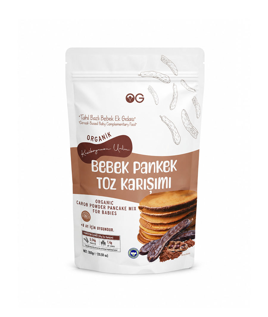 OG Natural Organik Keçiboynuzu Unlu Bebek Pankek Toz Karışımı 300 g