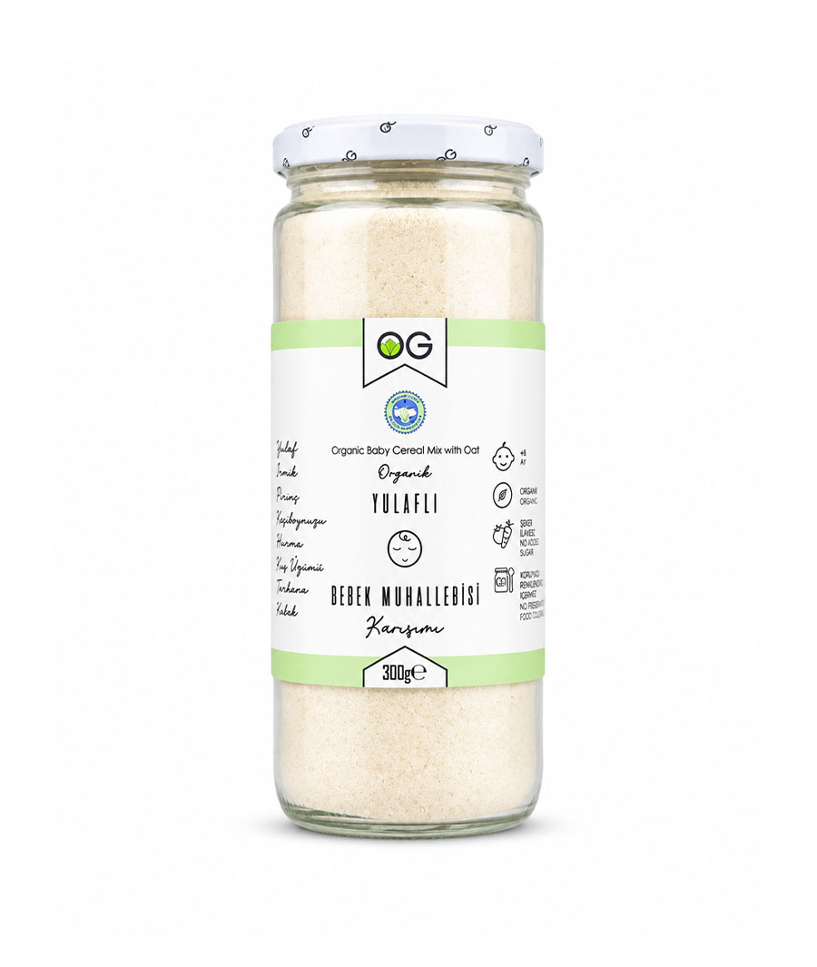 OG Natural Organik Yulaflı Bebek Muhallebisi Karışımı 300 g